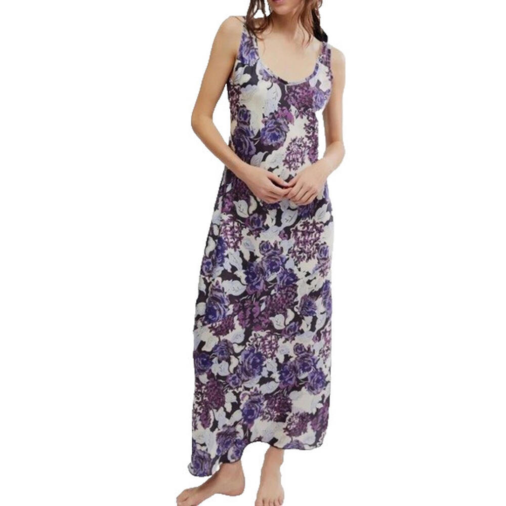 NEW, Free People Intimately Worth the Wait Floral Combo Slip Dress Sz L #MD1527